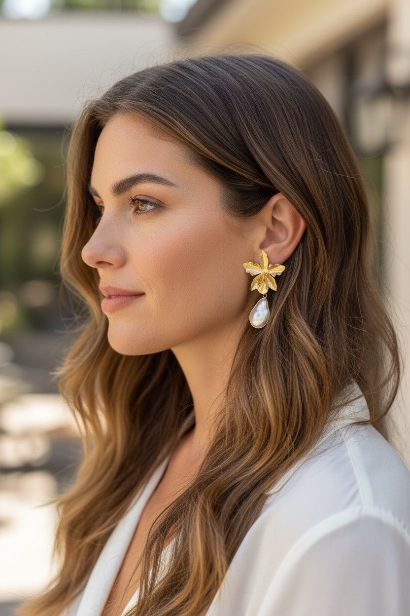 Arete Orquidea-Perla