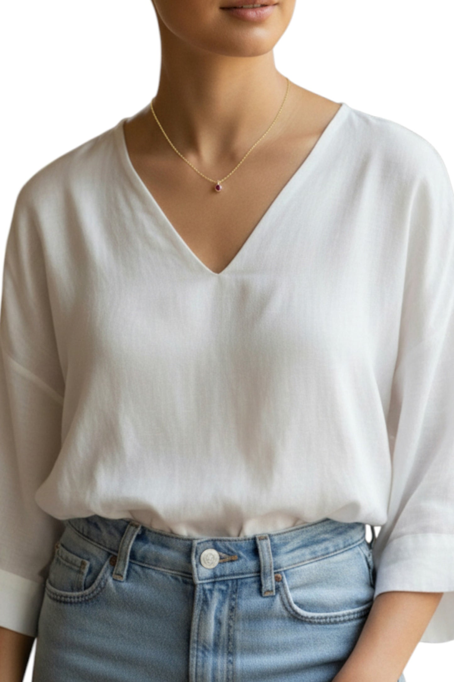 Cadena Punto de Luz Fucsia