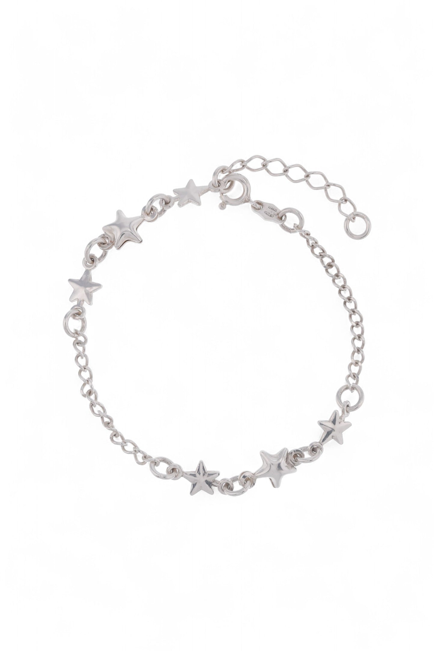 Pulsera Plata Estrellas