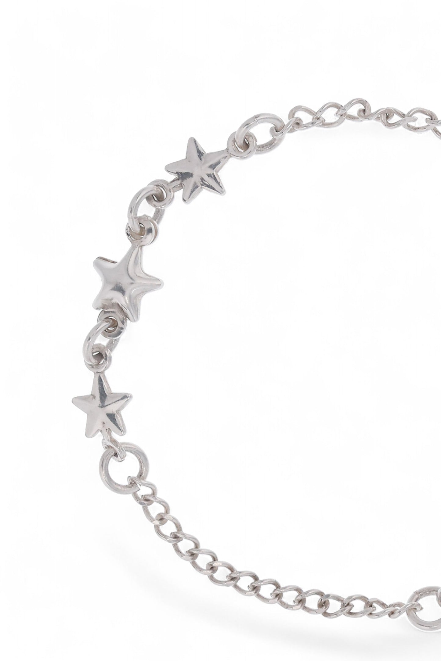Pulsera Plata Estrellas