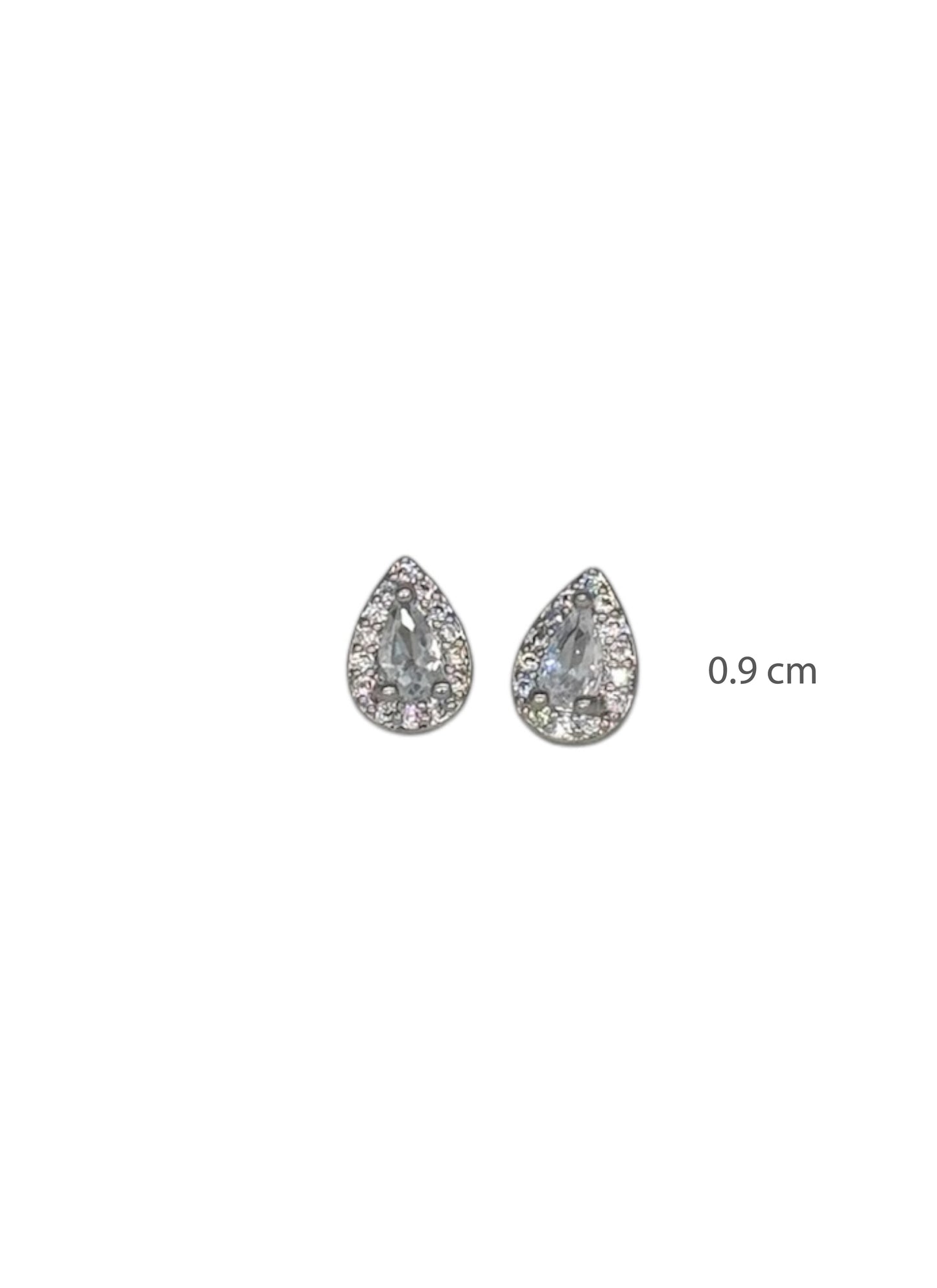 Topo Gota Pequeña Plateado