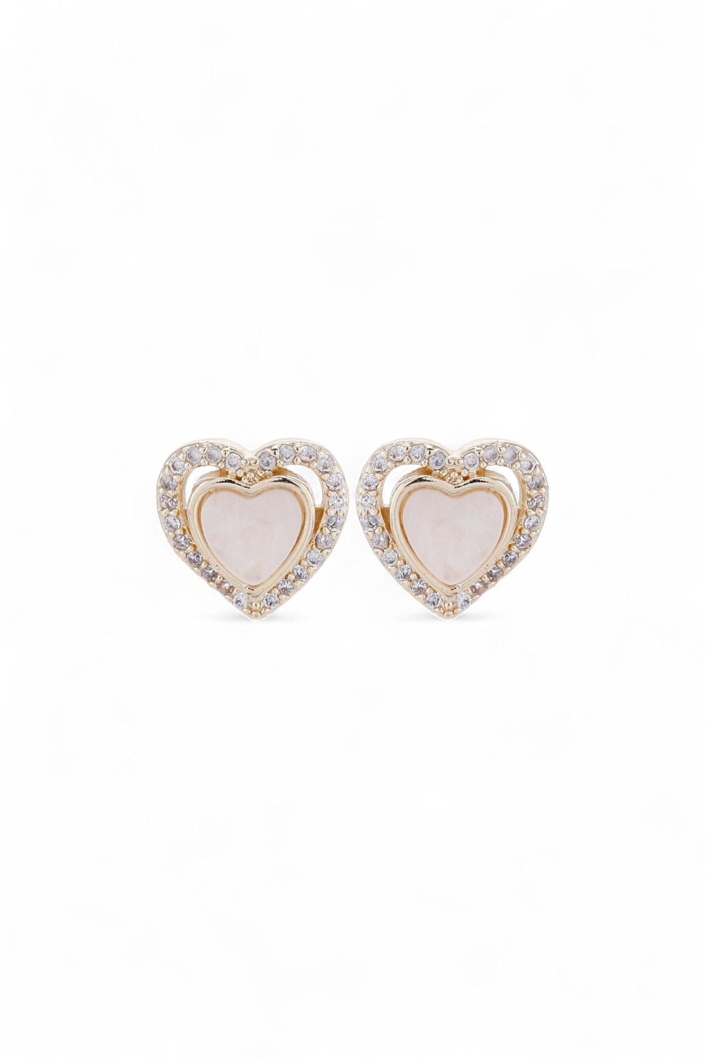Topo Corazón Nacar Shine Dorado