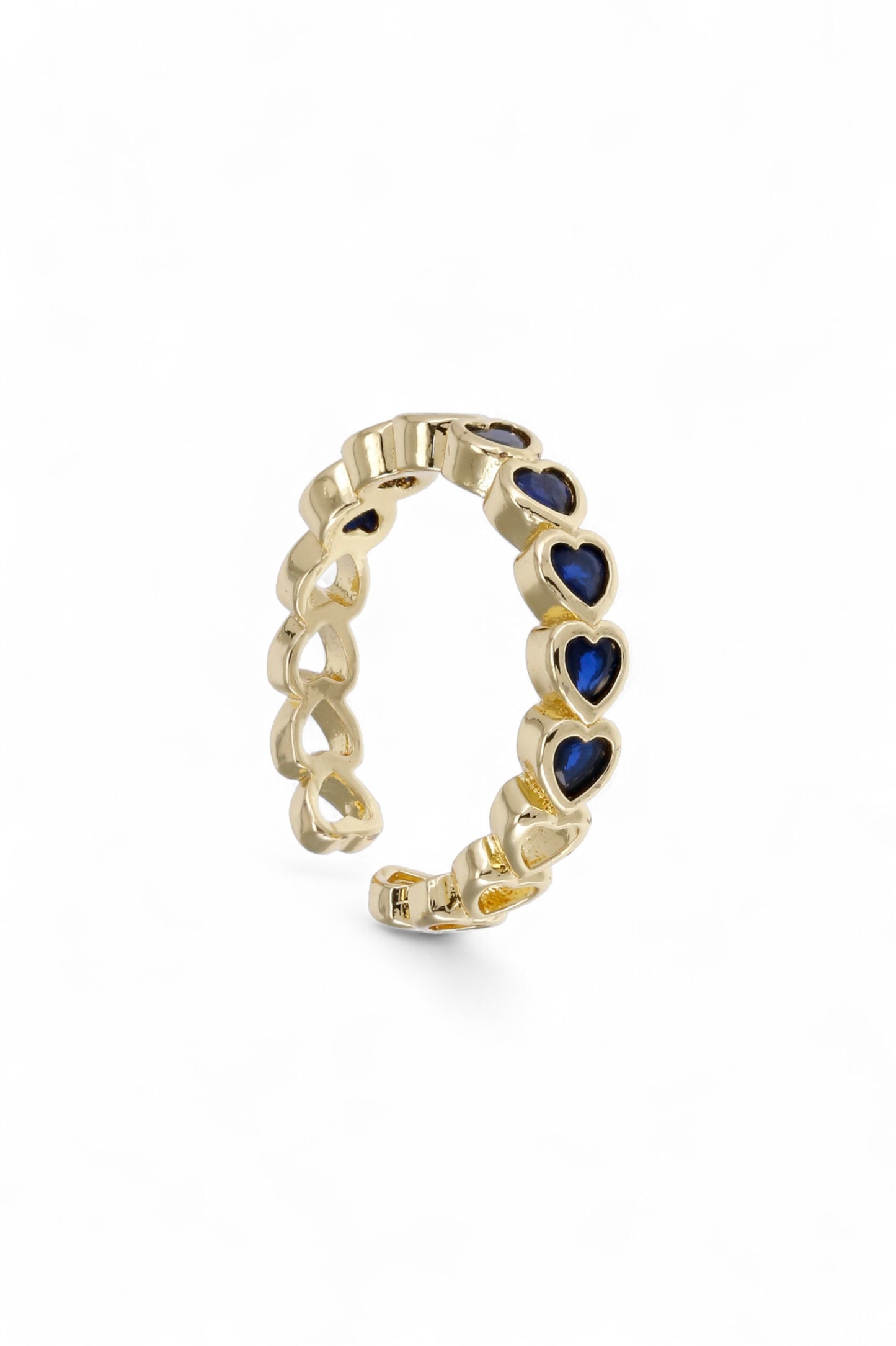 Anillo Corazones Azul