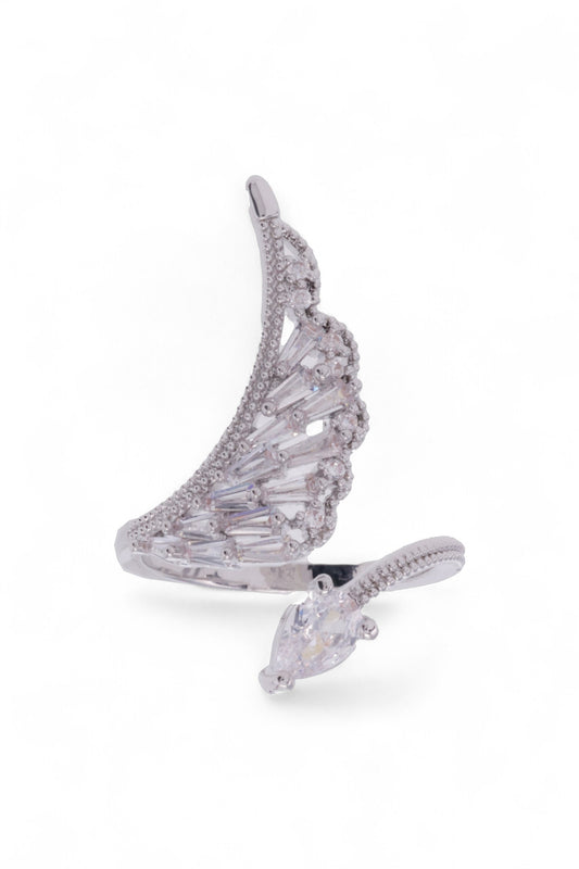 Anillo Ala Plateado