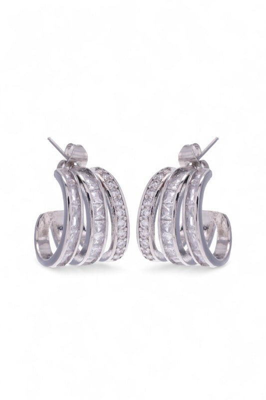 Arete Hannah Plateado