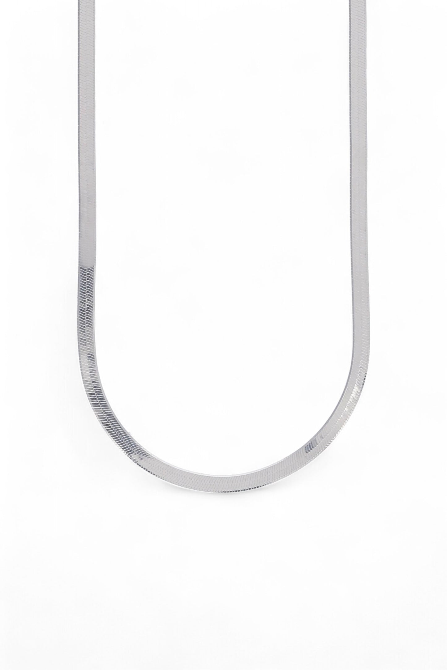 Cadena Plata Plana 45 cm