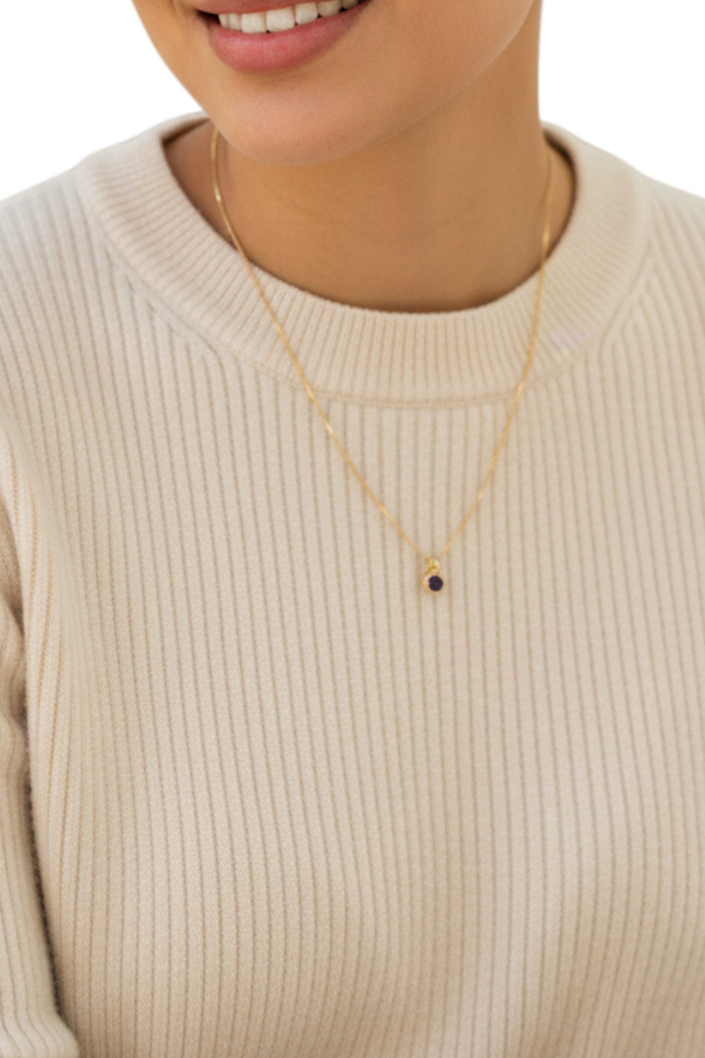 Cadena Punto de Luz Lila