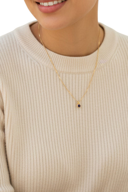 Cadena Punto de Luz Lila