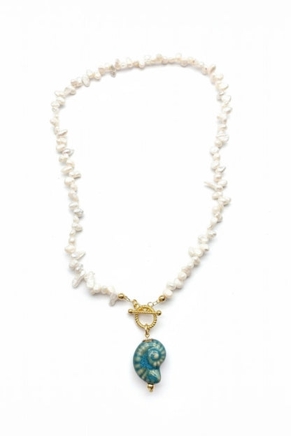 Collar Caracol Azul