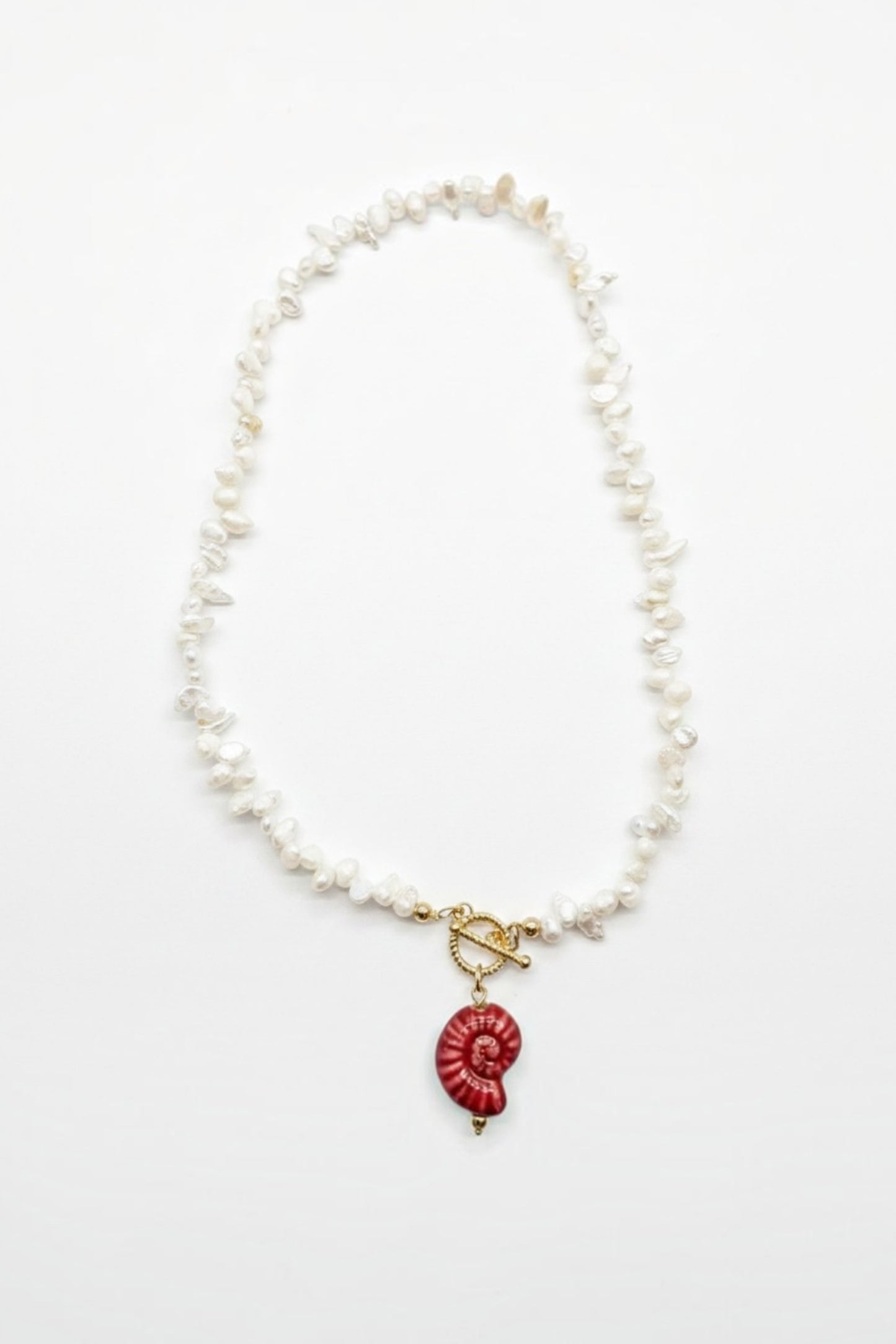 Collar Caracol Rojo