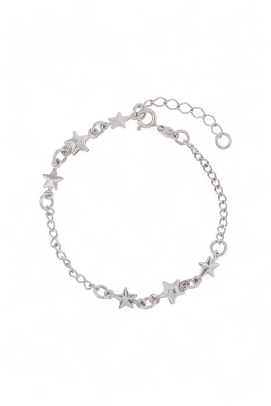 Pulsera Plata Estrellas