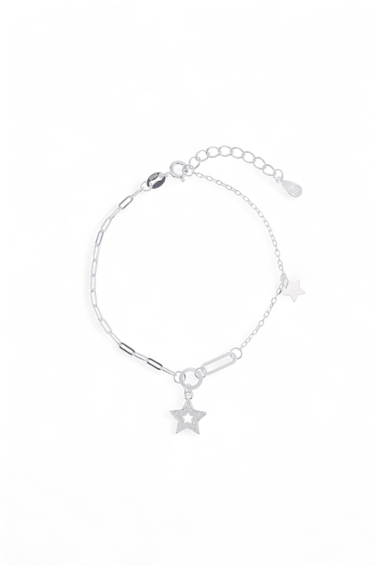 Pulsera Plata Stars