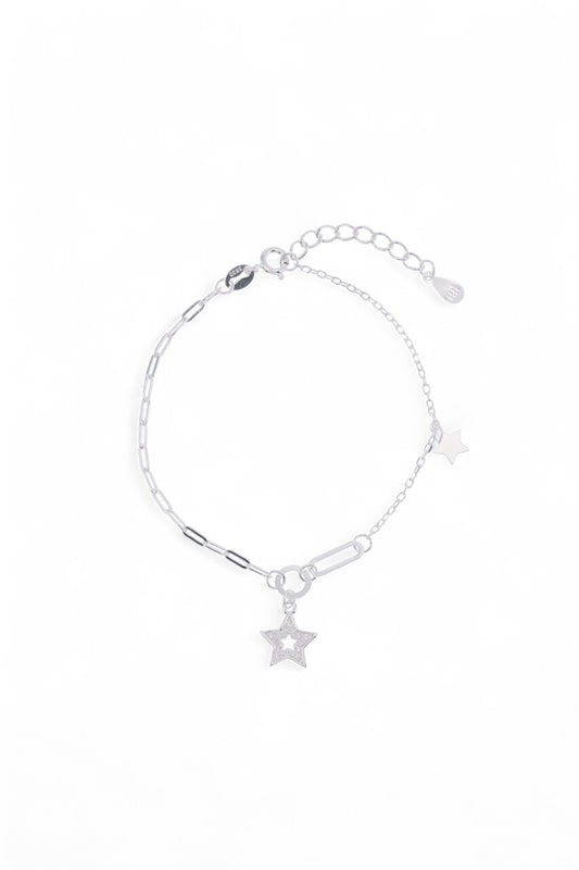 Pulsera Plata Stars