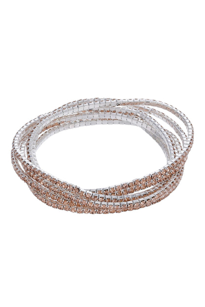 Pulsera Plateada Beige