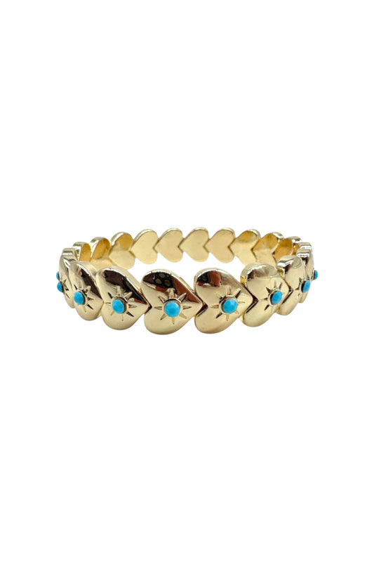 Pulsera Corazón Turquesa