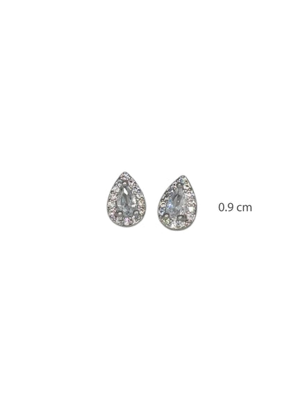 Topo Gota Pequeña Plateado