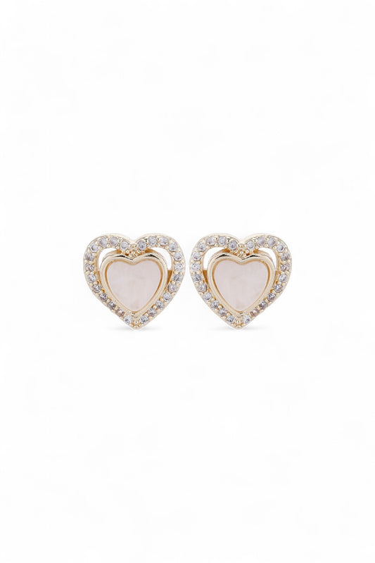 Topo Corazón Nacar Shine Dorado